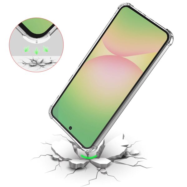 Samsung Galaxy A56_Telefoonhoesje transparant met stootrand Smartphonica (7)