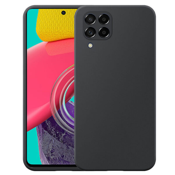 Samsung Galaxy M53 telefoonhoesje siliconen zwart