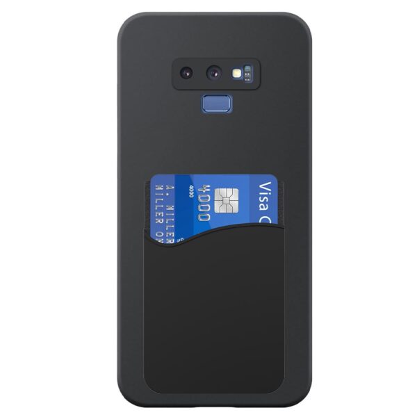 Samsung Galaxy NOTE 9 telefoonhoesje siliconen zwart (2)_met pasjeshouder zwart siliconen (2)
