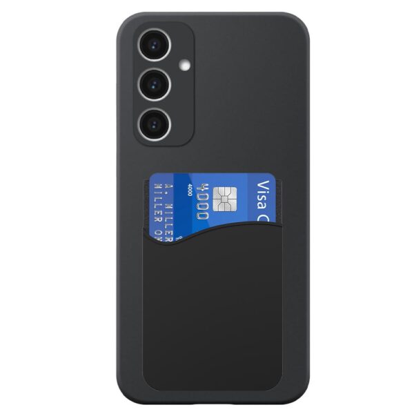 Samsung Galaxy S23 FE telefoonhoesje siliconen zwart (2)_met pasjeshouder zwart siliconen (2)