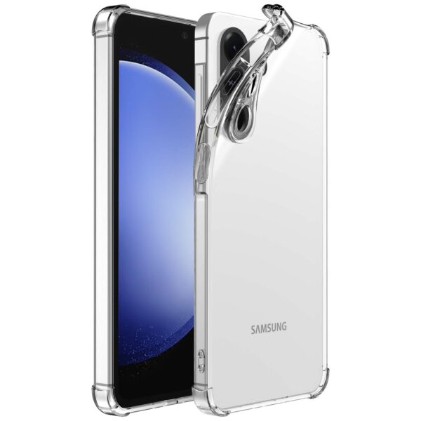 Samsung Galaxy S23 FE_Telefoonhoesje transparant met stootrand Smartphonica (1)