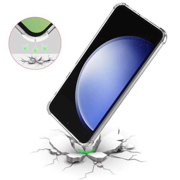 Samsung Galaxy S23 FE_Telefoonhoesje transparant met stootrand Smartphonica (7)
