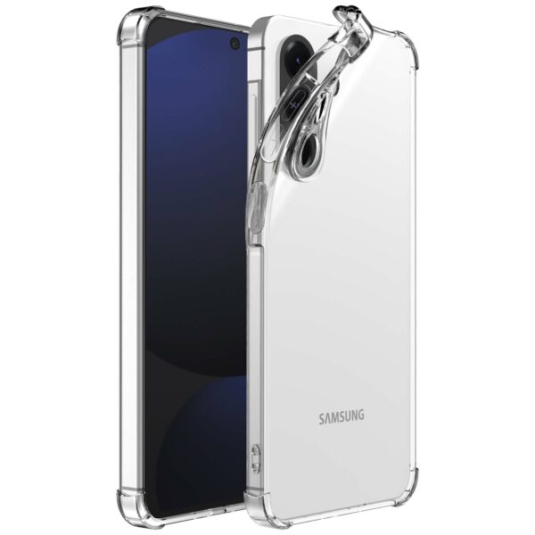 Samsung Galaxy S24 FE_Telefoonhoesje transparant met stootrand Smartphonica (1)