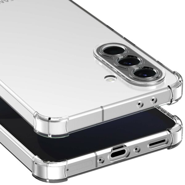 Samsung Galaxy S24 FE_Telefoonhoesje transparant met stootrand Smartphonica (5)