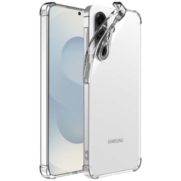 Samsung Galaxy S25 Plus_Telefoonhoesje transparant met stootrand Smartphonica (1)