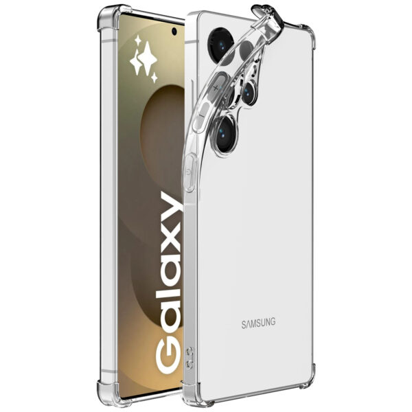 Samsung Galaxy S25 Ultra Telefoonhoesje Transparant met Bumper (1)