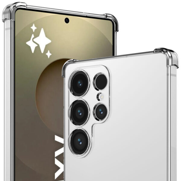 Samsung Galaxy S25 Ultra Telefoonhoesje Transparant met Bumper (3)