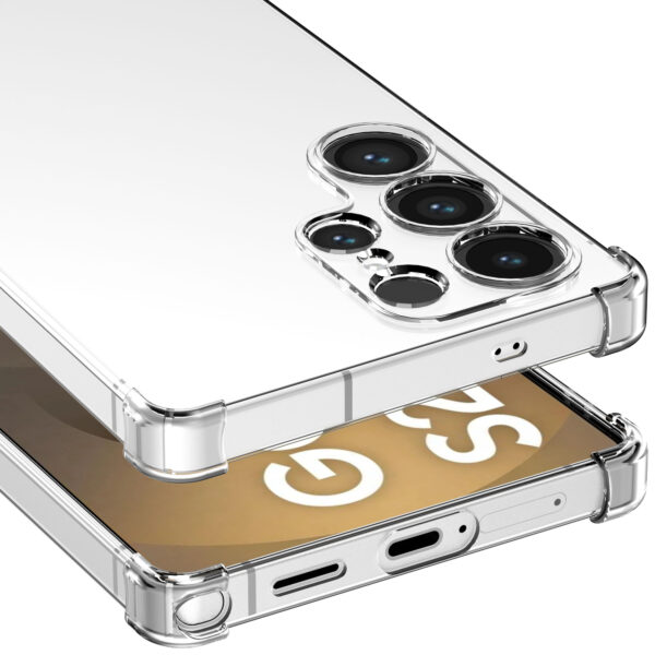Samsung Galaxy S25 Ultra Telefoonhoesje Transparant met Bumper (5)