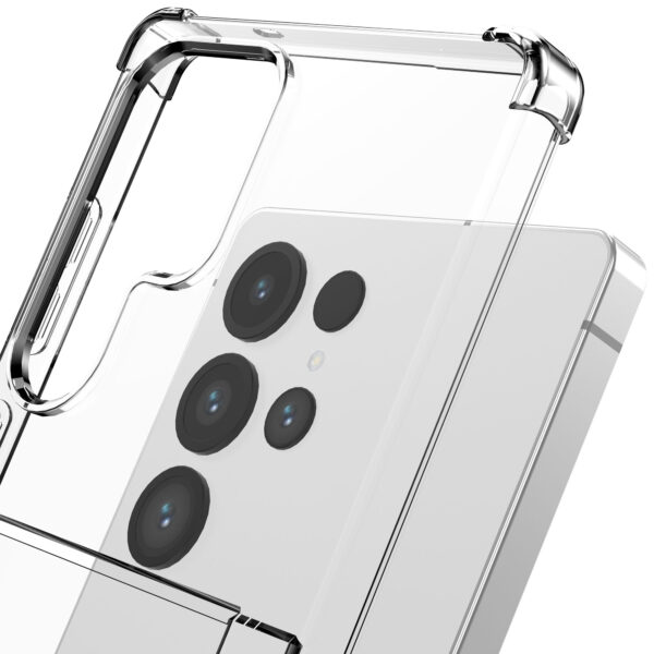 Samsung Galaxy S25 Ultra telefoonhoesje met pasjeshouder transparant (4)