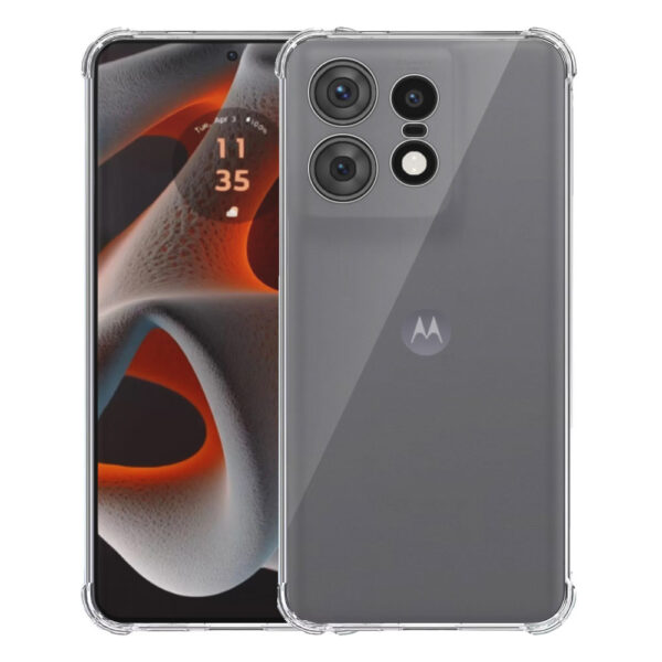 Motorola Edge 50 Pro transparant hoesje met stootrand