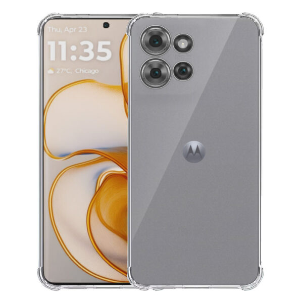 Motorola Edge 50 transparant hoesje met stootrand