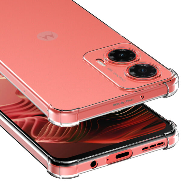 Motorola Moto G35 telefoonhoesje transparant met stootrand (5)
