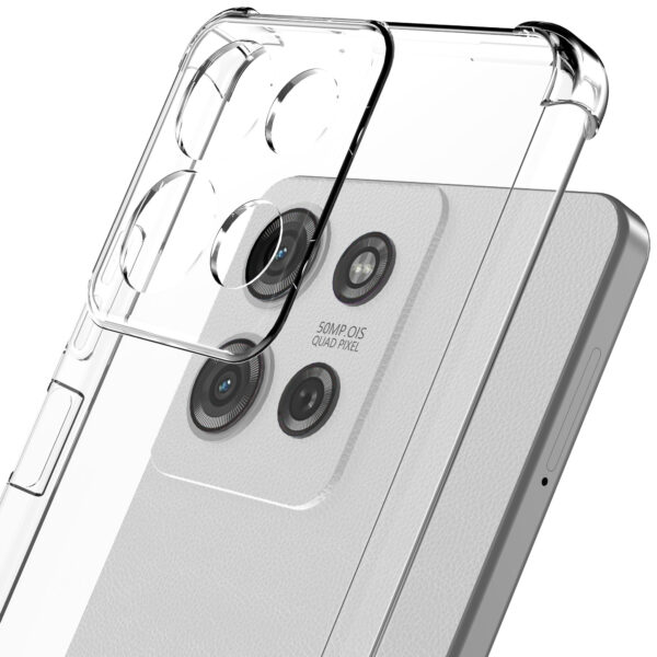 Motorola Moto G75 telefoonhoesje transparant met stootrand (6)