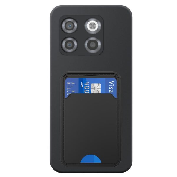 OnePlus 10T telefoonhoesje siliconen zwart (2)_met pasjeshouder zwart TPU (2)