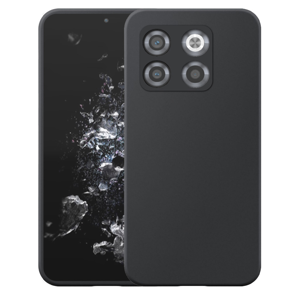 OnePlus 10T telefoonhoesje siliconen zwart