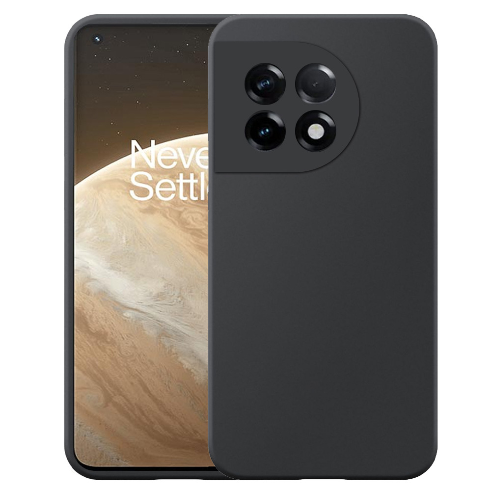 OnePlus 11 telefoonhoesje siliconen zwart
