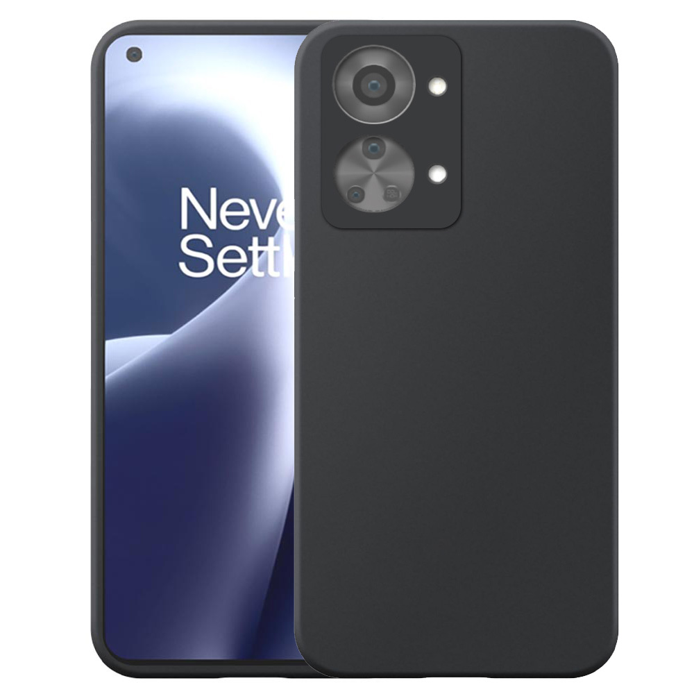 OnePlus NORD 2T telefoonhoesje siliconen zwart