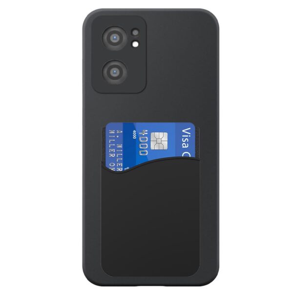 OnePlus NORD CE2 telefoonhoesje siliconen zwart (2)_met pasjeshouder zwart siliconen (2)