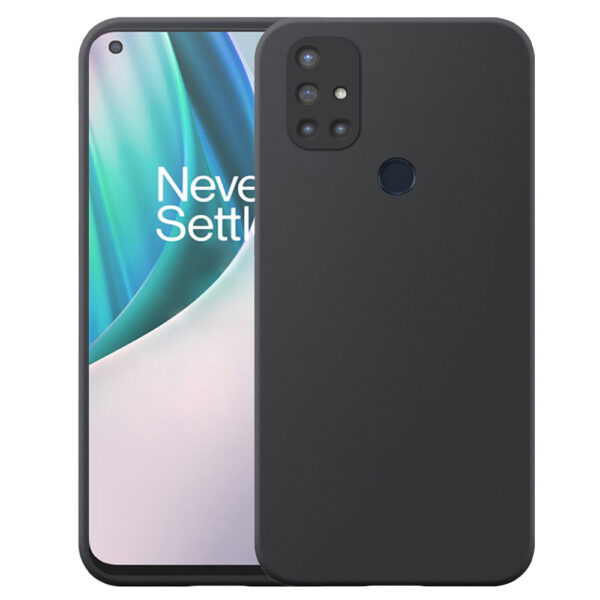 OnePlus NORD N10 telefoonhoesje siliconen zwart