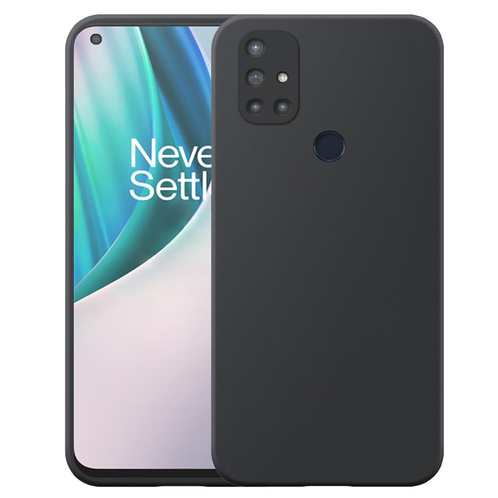 OnePlus NORD N10 telefoonhoesje siliconen zwart