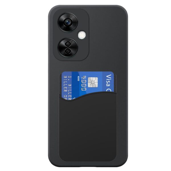 OnePlus Nord N20 telefoonhoesje siliconen zwart (2)_met pasjeshouder zwart siliconen (2)