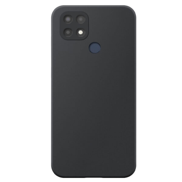 Oppo A15 telefoonhoesje siliconen zwart (2)