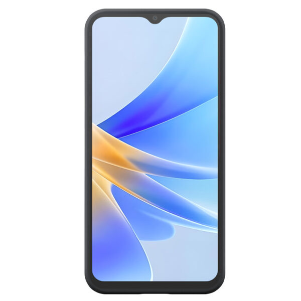 Oppo A17 telefoonhoesje siliconen zwart (1)