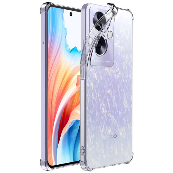 Oppo A2-A79 telefoonhoesje transparant met stootrand (2)