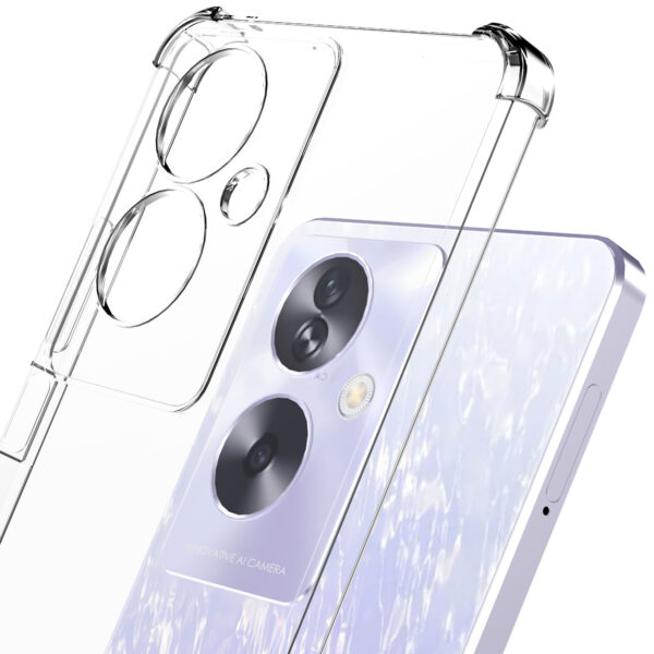 Oppo A2-A79 telefoonhoesje transparant met stootrand (6)