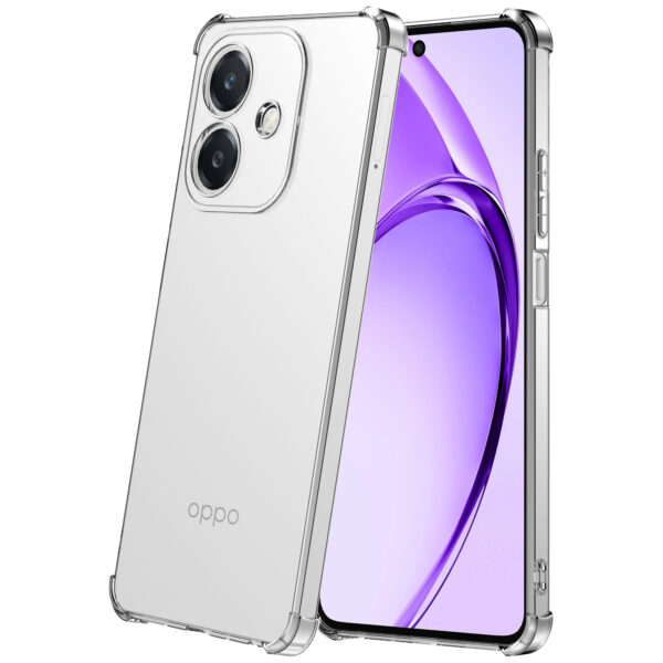 Oppo A3-A3X telefoonhoesje transparant met stootrand (1)