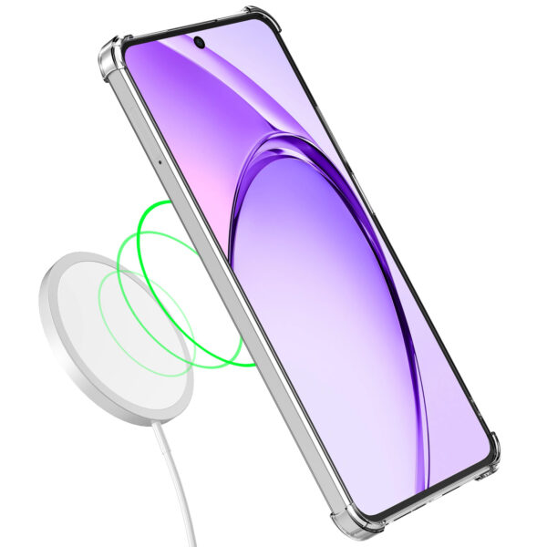 Oppo A3-A3X telefoonhoesje transparant met stootrand (4)