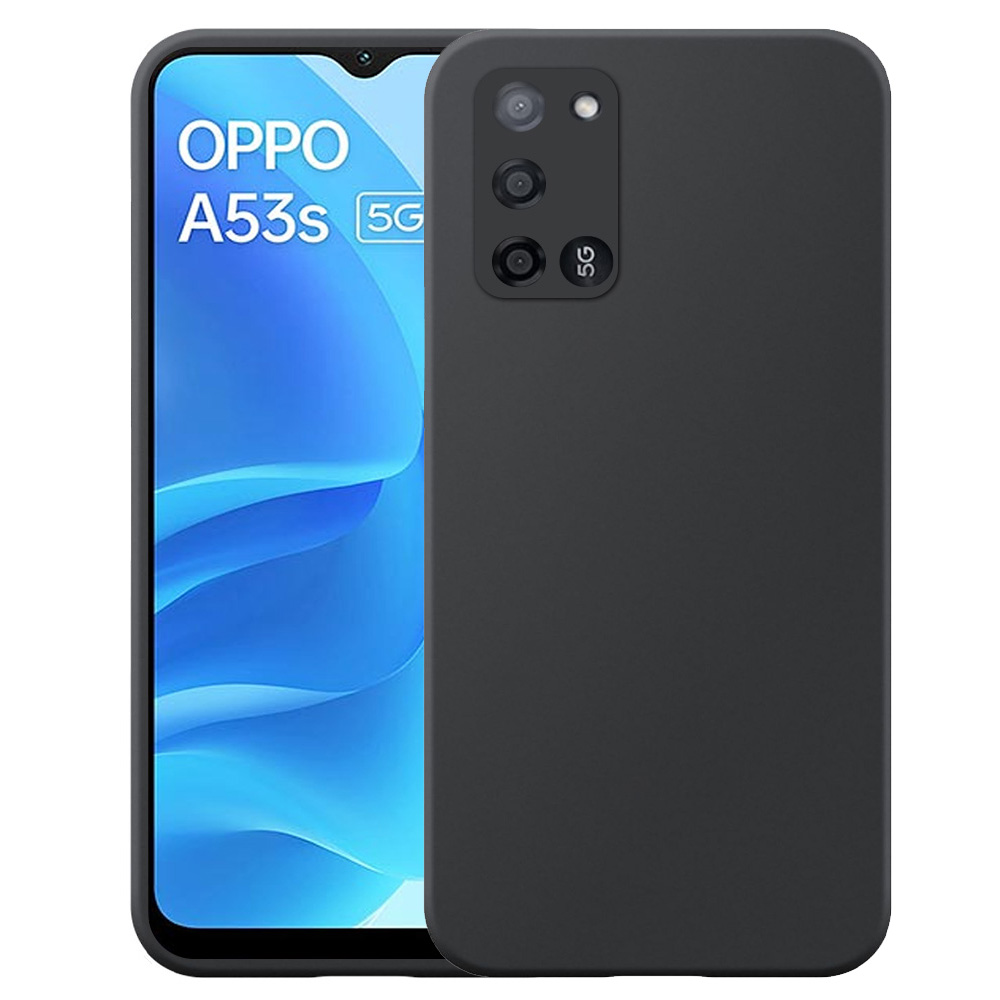 Oppo A53s 5G telefoonhoesje siliconen zwart