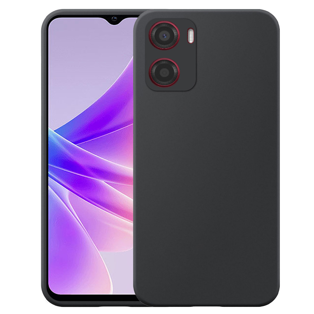 Oppo A57-A77 telefoonhoesje siliconen zwart