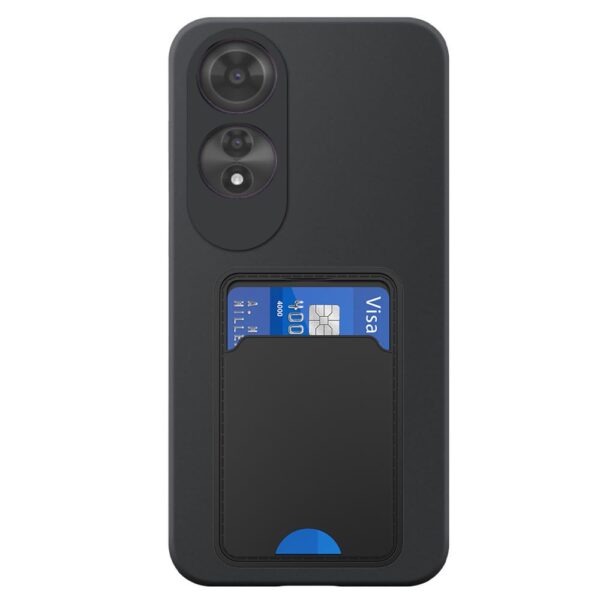 Oppo A60 telefoonhoesje siliconen zwart (2)_met TPU pasjeshouder (2)