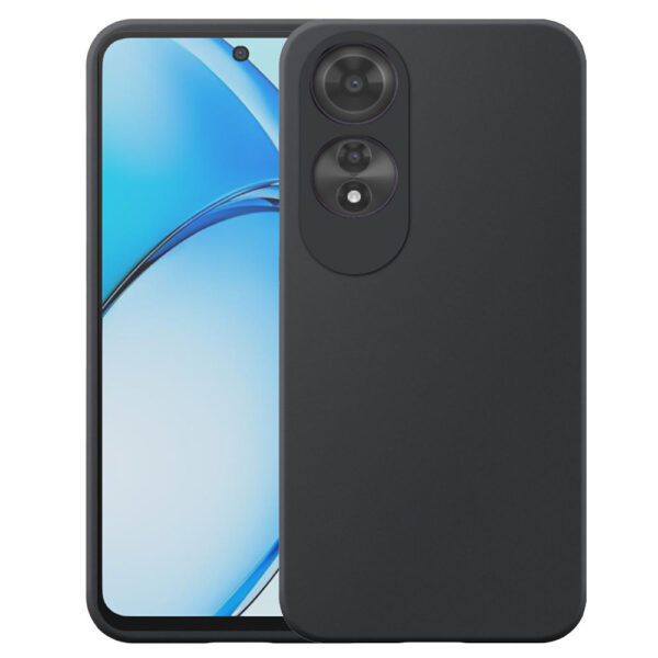 Oppo A60 telefoonhoesje siliconen zwart