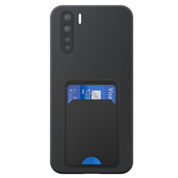 Oppo A91-Reno3 telefoonhoesje siliconen zwart (2)_met TPU pasjeshouder (2)