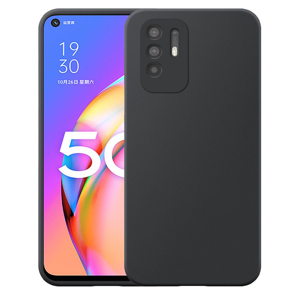 Oppo A94 5G telefoonhoesje siliconen zwart