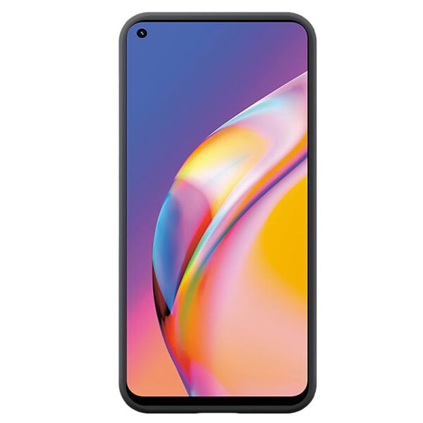 Oppo A94 telefoonhoesje siliconen zwart (1)