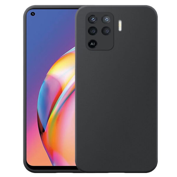 Oppo A94 telefoonhoesje siliconen zwart