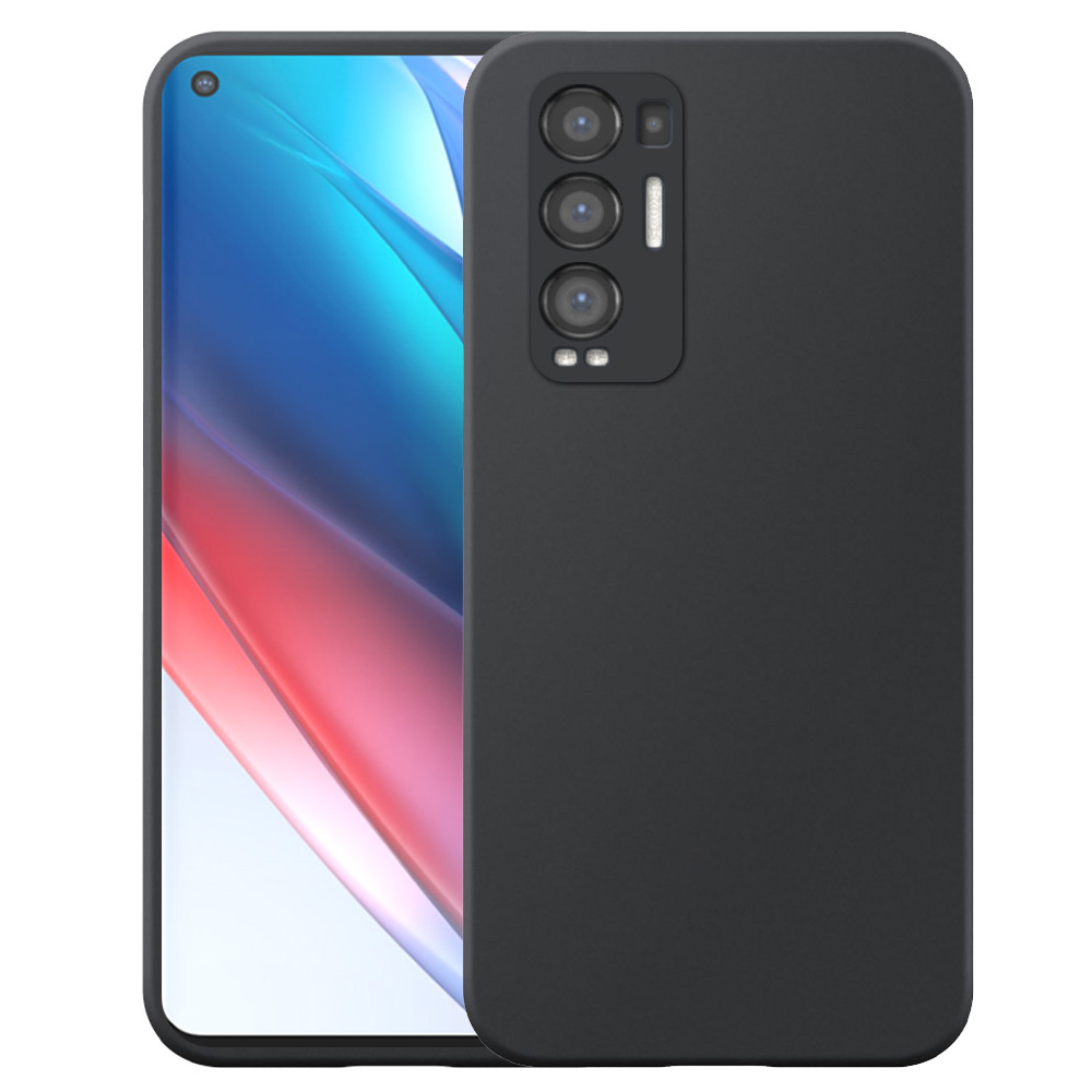 Oppo Find X3 Neo telefoonhoesje siliconen zwart
