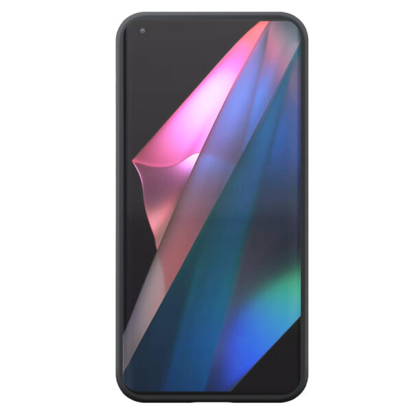 Oppo Find X3 Pro telefoonhoesje siliconen zwart (1)