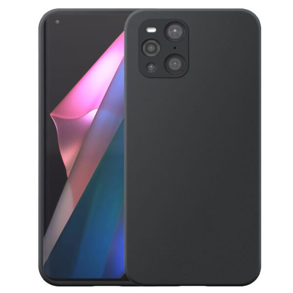 Oppo Find X3 Pro telefoonhoesje siliconen zwart