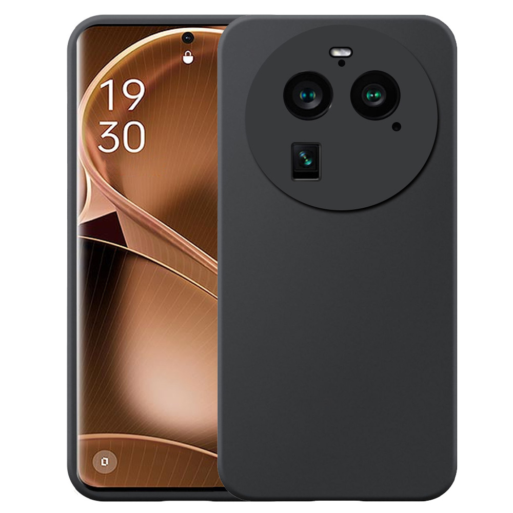 Oppo Find X6 Pro telefoonhoesje siliconen zwart