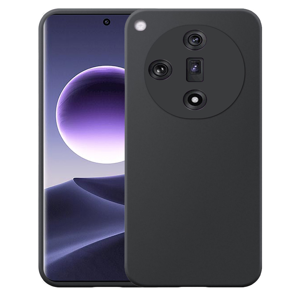 Oppo Find X7 telefoonhoesje siliconen zwart