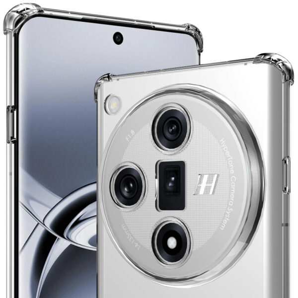 Oppo Find X7 telefoonhoesje transparant met stootrand (3)