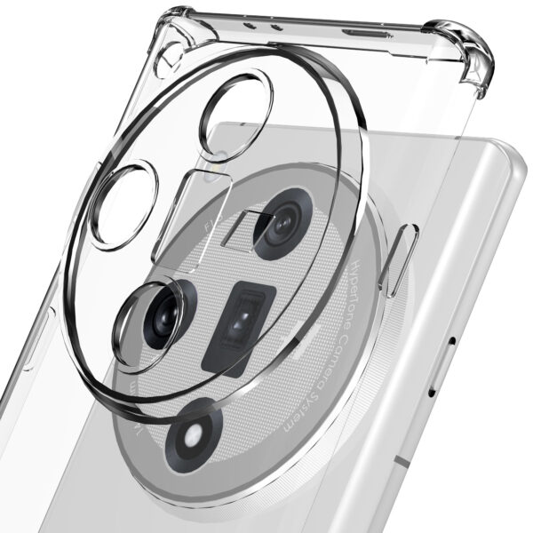 Oppo Find X7 telefoonhoesje transparant met stootrand (6)