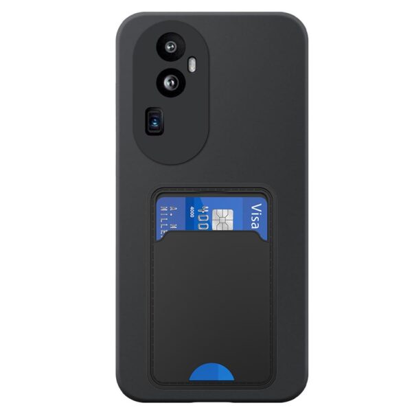 Oppo Reno10 Pro Plus telefoonhoesje siliconen zwart (2)_met TPU pasjeshouder (2)
