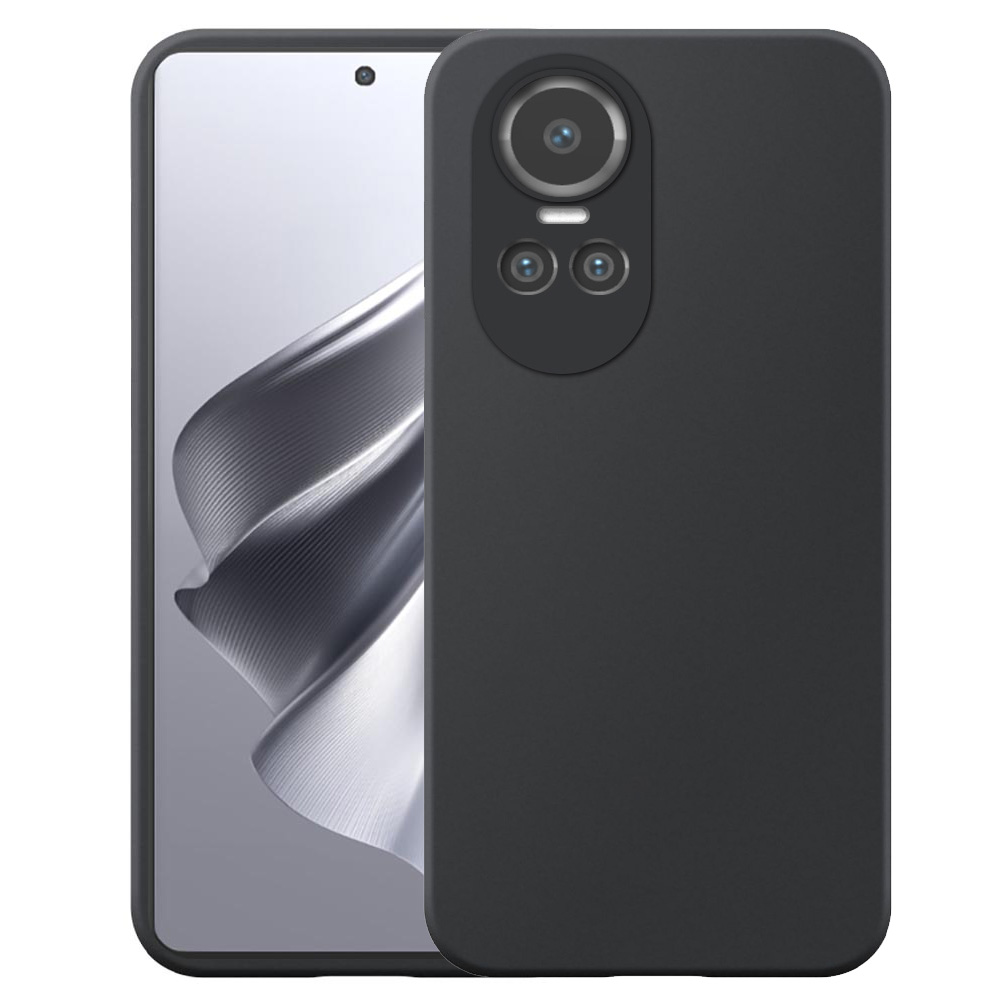 Oppo Reno10 telefoonhoesje siliconen zwart