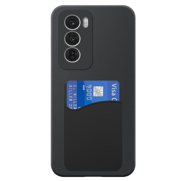 Oppo Reno12 telefoonhoesje siliconen zwart (2)_met siliconen pasjeshouder (2)
