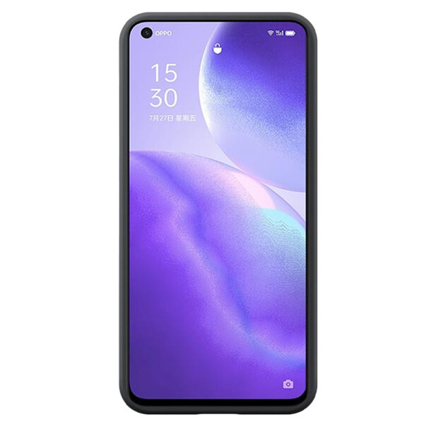 Oppo Reno5 telefoonhoesje siliconen zwart (1)